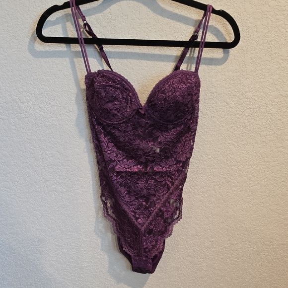 Victoria's Secret Deep Purple Lace Chemise - Picture 1 of 3